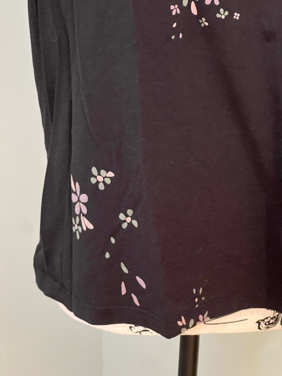 Splendid floral print short sleeve t-shirt | Black | Size L | Like New - Picture 7 of 12